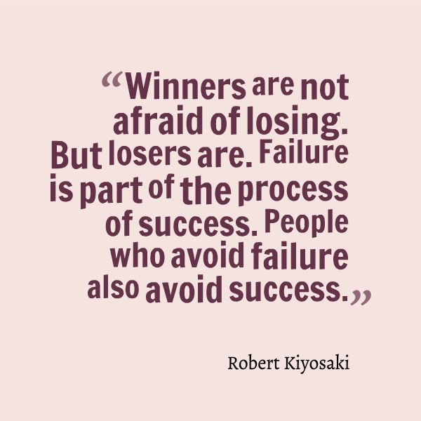 Failure is an absolute way to success