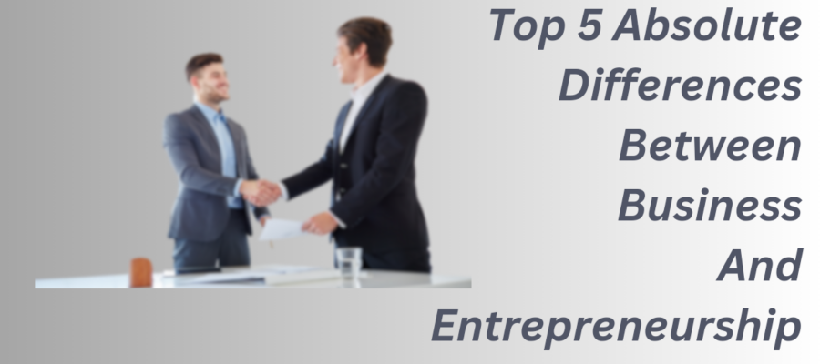 Top 5 Absolute Differences Between Business And Entrepreneurship